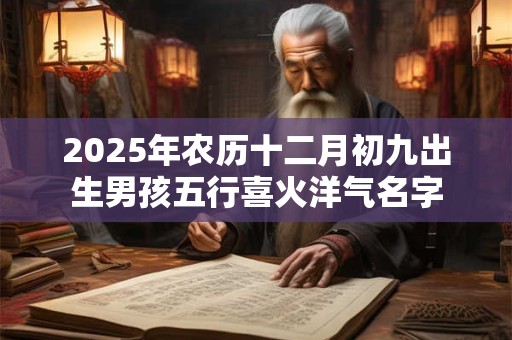 2026年农历十二月初九出生男孩五行喜火洋气名字