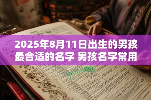 2025年8月11日出生的男孩最合适的名字 男孩名字常用字有哪些 2025年8月11日出生的男孩最合适的名字 男孩名字常用字有哪些