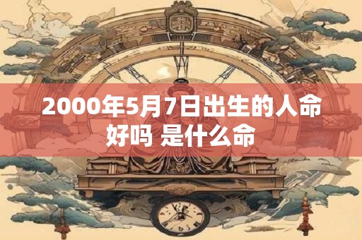 2000年5月7日出生的人命好吗 是什么命