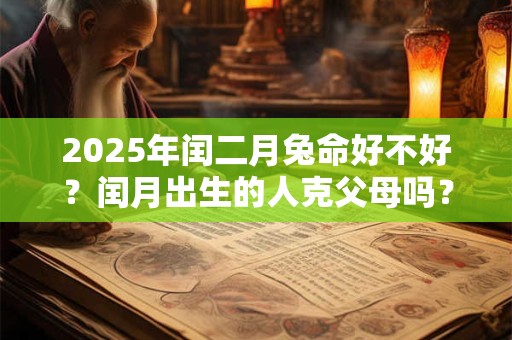 2025年闰二月兔命好不好？闰月出生的人克父母吗？