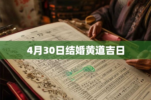 4月30日结婚黄道吉日
