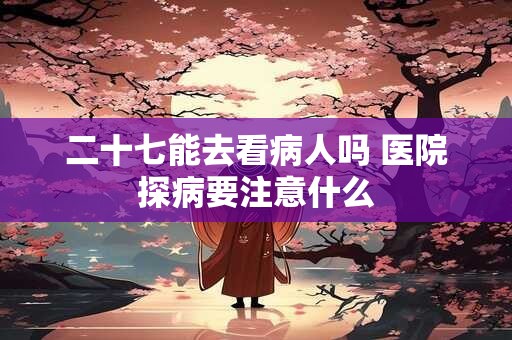 二十七能去看病人吗 医院探病要注意什么 二十七能去看病人吗 医院探病要注意什么