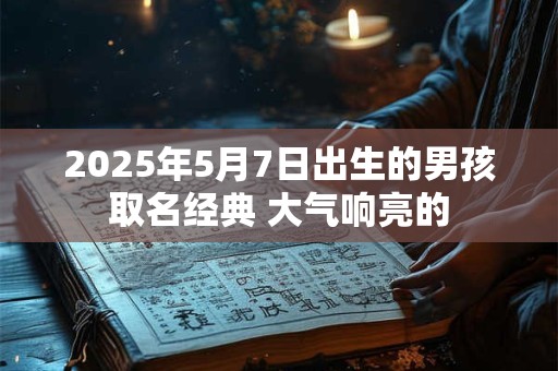 2025年5月7日出生的男孩取名经典 大气响亮的