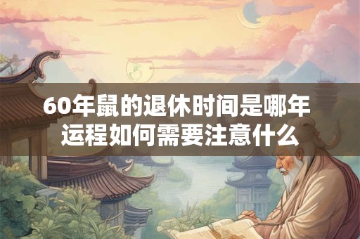 60年鼠的退休时间是哪年 运程如何需要注意什么