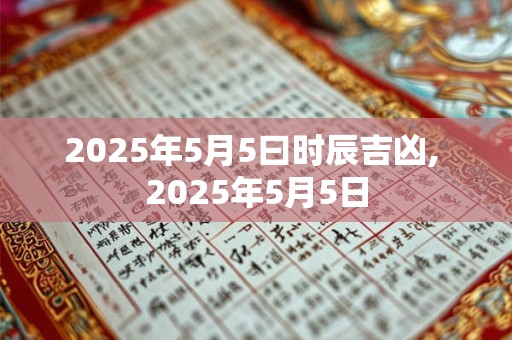 2025年5月5曰时辰吉凶, 2025年5月5日