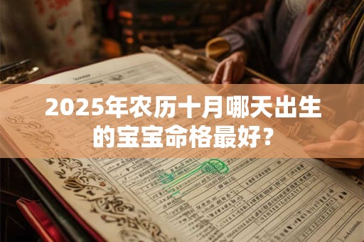 2026年农历十月哪天出生的宝宝命格最好？