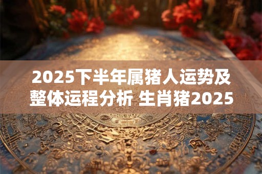 2025下半年属猪人运势及整体运程分析 生肖猪2025年运势好吗