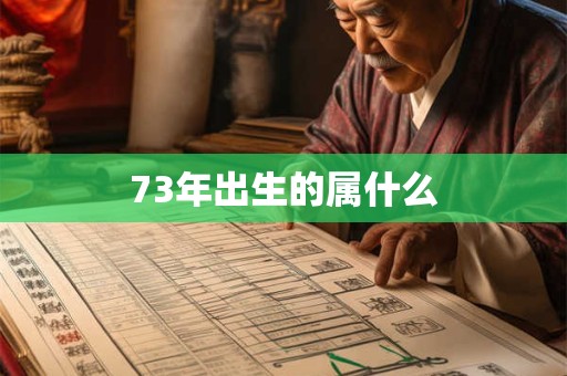 73年出生的属什么