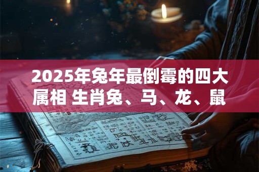 2025年兔年最倒霉的四大属相 生肖兔、马、龙、鼠需谨慎化解