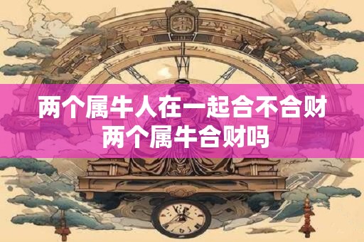 两个属牛人在一起合不合财 两个属牛合财吗