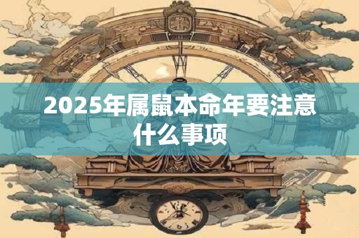 2026年属鼠本命年要注意什么事项