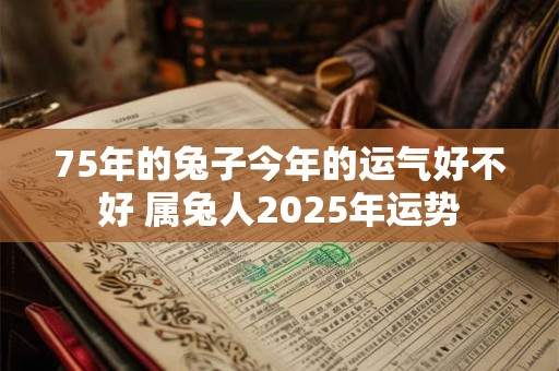 75年的兔子今年的运气好不好 属兔人2025年运势