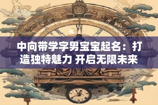 中向带学字男宝宝起名：打造独特魅力 开启无限未来