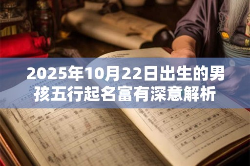 2025年10月22日出生的男孩五行起名富有深意解析 2025年10月22日出生的男孩五行起名富有深意解析