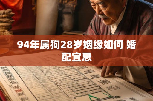 94年属狗28岁姻缘如何 婚配宜忌