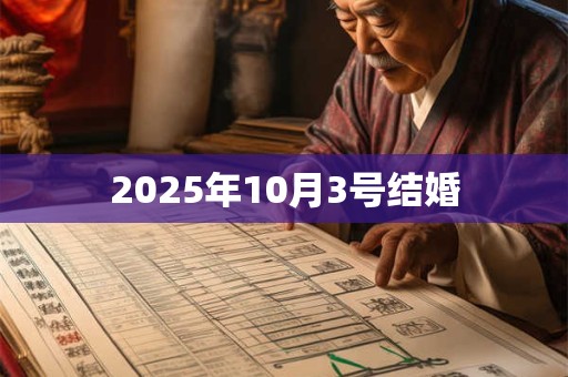 2025年10月3号结婚