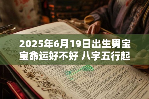 2025年6月19日出生男宝宝命运好不好 八字五行起名最全款
