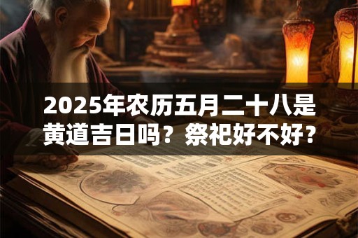 2025年农历五月二十八是黄道吉日吗?祭祀好不好? 2025年农历五月二十八是黄道吉日吗?祭祀好不好?