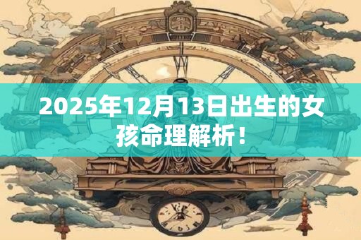 2025年12月13日出生的女孩命理解析! 2025年12月13日出生的女孩命理解析!
