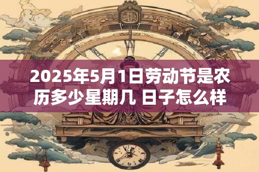 2026年5月1日劳动节是农历多少星期几 日子怎么样