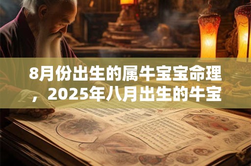 8月份出生的属牛宝宝命理，2025年八月出生的牛宝宝取名