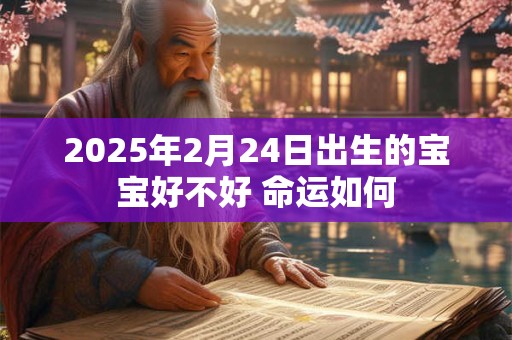 2025年2月24日出生的宝宝好不好 命运如何