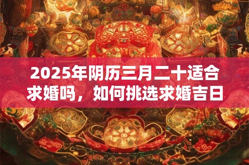2025年阴历三月二十适合求婚吗，如何挑选求婚吉日？