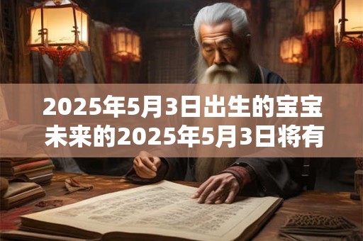 2025年5月3日出生的宝宝 未来的2025年5月3日将有新的宝宝出生吗