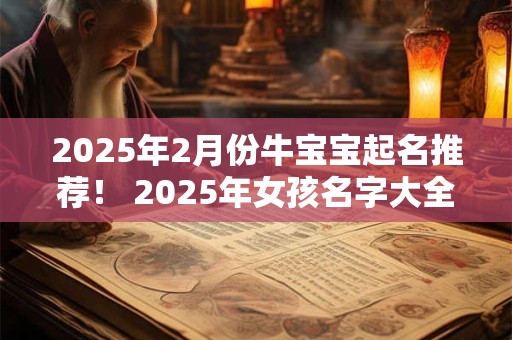 2025年2月份牛宝宝起名推荐！ 2025年女孩名字大全