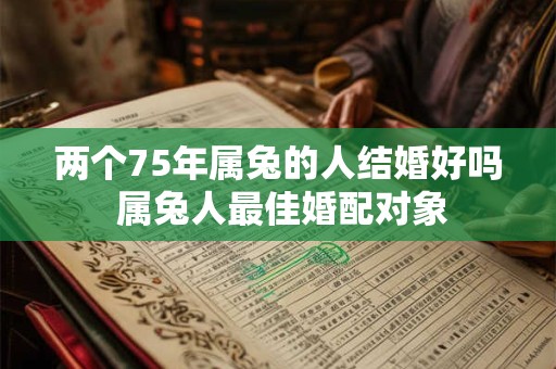 两个75年属兔的人结婚好吗 属兔人最佳婚配对象