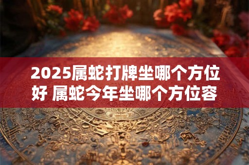 2025属蛇打牌坐哪个方位好 属蛇今年坐哪个方位容易赢钱 2025属蛇打牌坐哪个方位好 属蛇今年坐哪个方位容易赢钱