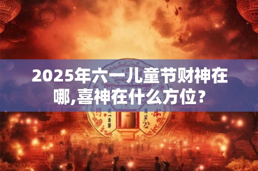 2026年六一儿童节财神在哪,喜神在什么方位？