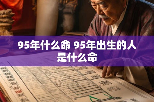 95年什么命 95年出生的人是什么命