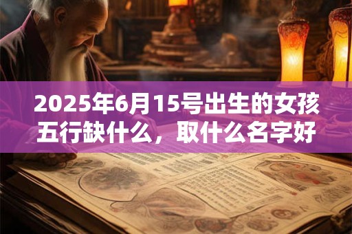 2025年6月15号出生的女孩五行缺什么，取什么名字好