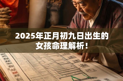2026年正月初九日出生的女孩命理解析！