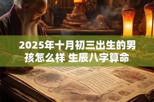 2025年十月初三出生的男孩怎么样 生辰八字算命