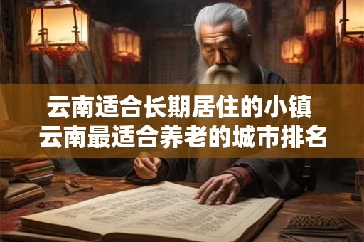 云南适合长期居住的小镇 云南最适合养老的城市排名