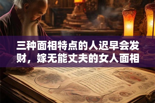 三种面相特点的人迟早会发财,嫁无能丈夫的女人面相 三种面相特点的人迟早会发财,嫁无能丈夫的女人面相