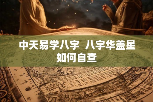 中天易学八字  八字华盖星如何自查
