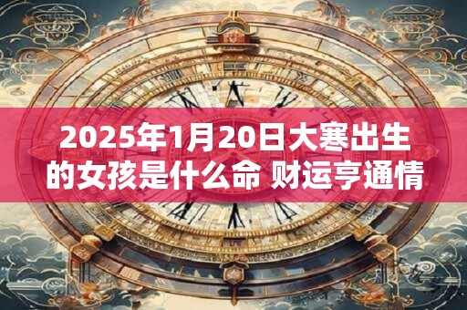 2025年1月20日大寒出生的女孩是什么命 财运亨通情感丰富