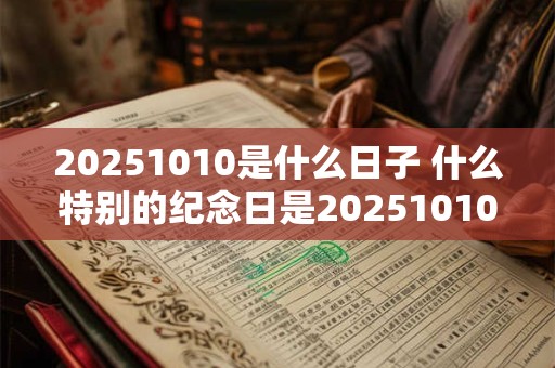 20251010是什么日子 什么特别的纪念日是20251010