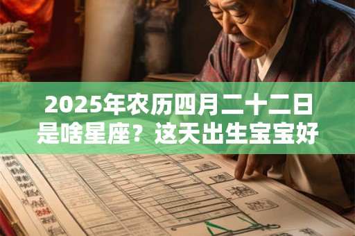 2025年农历四月二十二日是啥星座？这天出生宝宝好吗