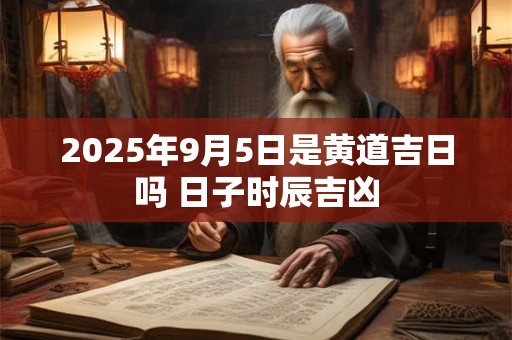 2025年9月5日是黄道吉日吗 日子时辰吉凶