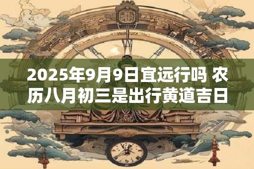 2025年9月9日宜远行吗 农历八月初三是出行黄道吉日吗