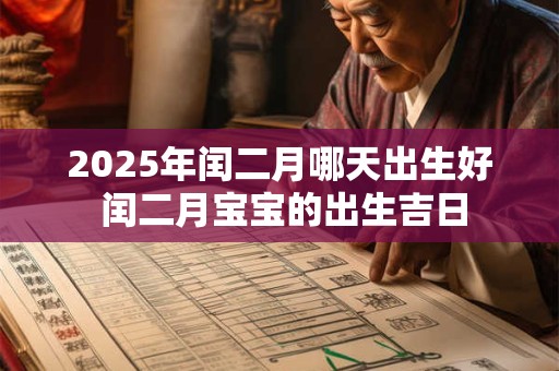 2025年闰二月哪天出生好 闰二月宝宝的出生吉日