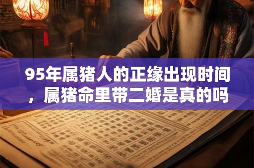 95年属猪人的正缘出现时间，属猪命里带二婚是真的吗？