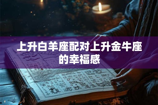 上升白羊座配对上升金牛座的幸福感