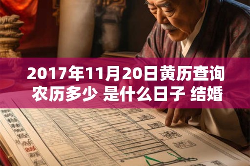 2017年11月20日黄历查询 农历多少 是什么日子 结婚吉时 2017年11月20日黄历查询 农历多少 是什么日子 结婚吉时