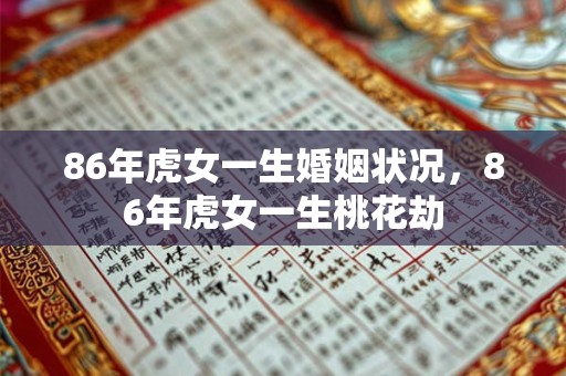 86年虎女一生婚姻状况，86年虎女一生桃花劫