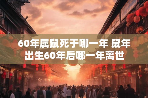 60年属鼠死于哪一年 鼠年出生60年后哪一年离世